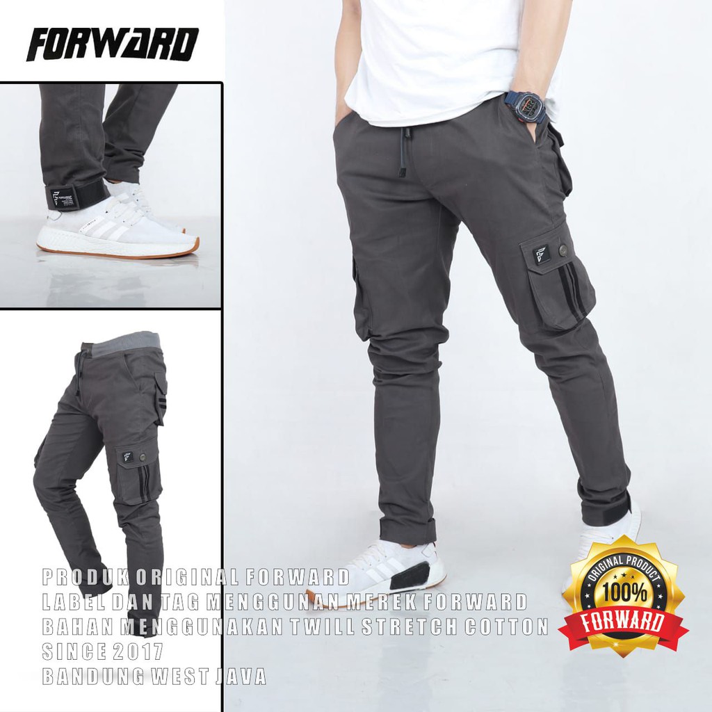 Celana Joger Jogger Cargo Pria List  Prepet Fourlayers