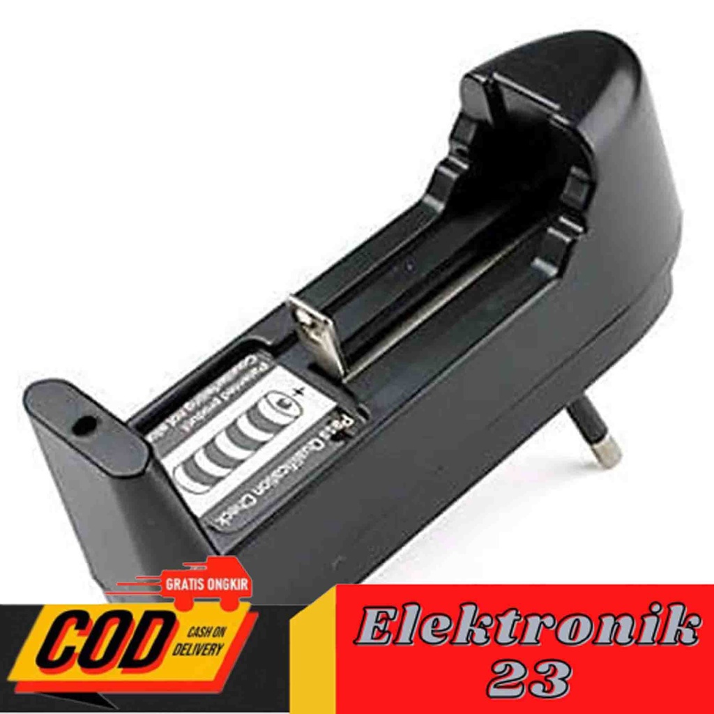 Charger Baterai Universal 1 slot dan 2 slot Cas semua Jenis Baterai 18650 3.7V