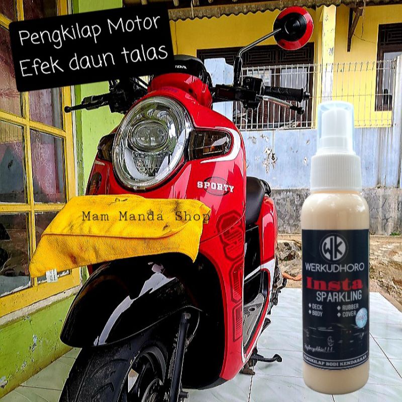 Insta Sparkling &amp; Tire Shine Coating / Pengkilap Motor / Pengkilap Ban / Coating