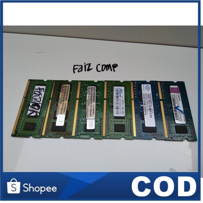 Jual RAM LAPTOP MEMORY LAPTOP SODIMM DDR3 1GB | Shopee Indonesia