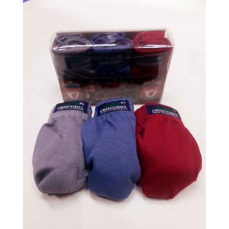 CELANA DALAM PRIA CROCODILE ORIGINAL [ ISI 3PCS ] SEMPAK PRIA BAHAN ADEM, LEMBUT NYAMAN DI PAKAI
