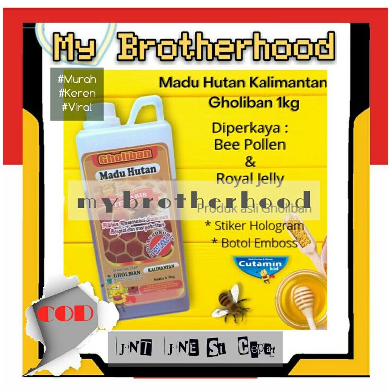 

MADU HUTAN KALIMANTAN GHOLIBAN 1kg ASLI ( BOTOL EMBOSS )