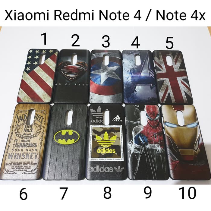 Hardcase Xiaomi Redmi Note 4x back Hard Case backCase Xiaomi Note4x Mancase