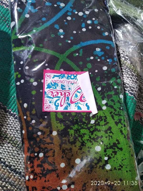 Sarung Neng Santri Pelangi Tyde Remaja Wanita Sarung Batik Pekalongan Santri Putri Untuk Seragam