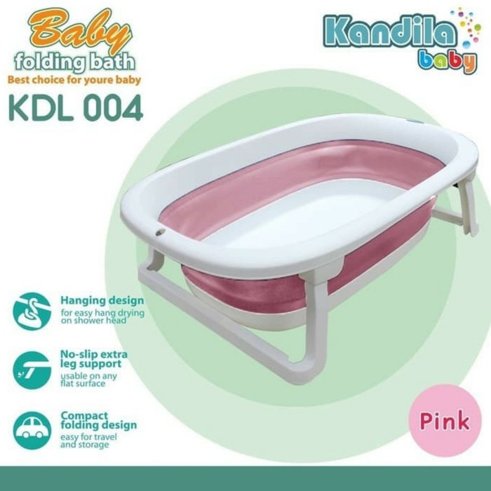 KANDILA Folding Bathtub KDL 004 Bak Mandi Lipat Bayi Baby Bath Tub Portable