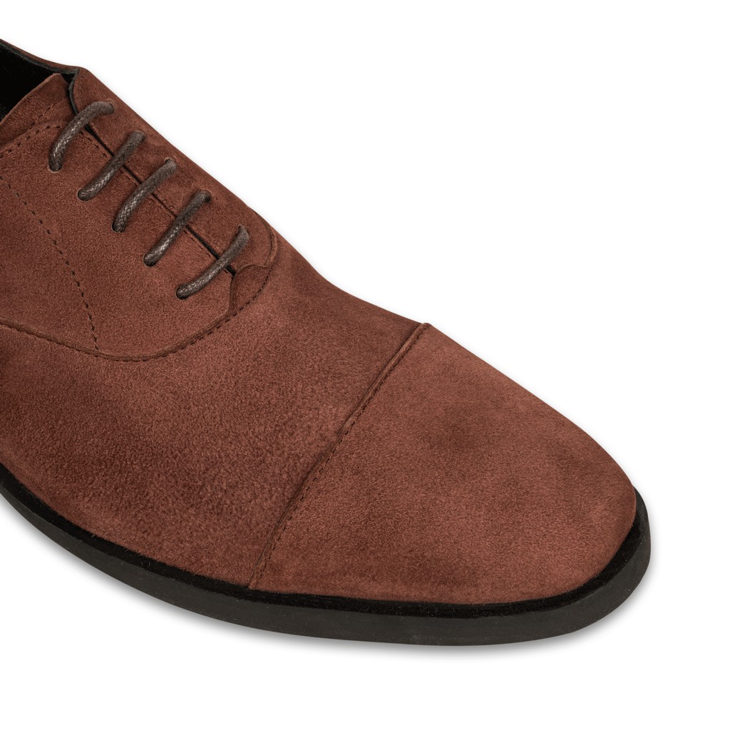 Lobb Oxford Suede Brown