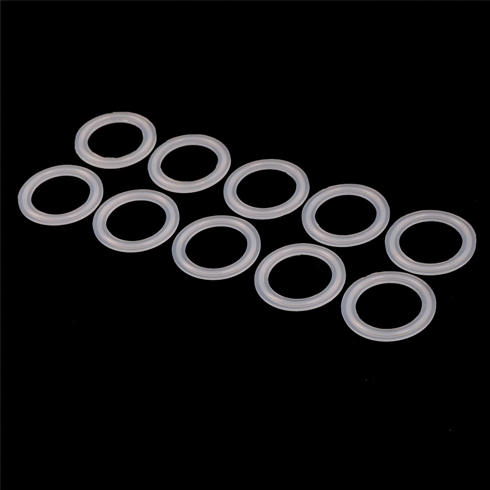 10 pcs Gasket Tri Clamp Sanitasi Bahan Silikon Ukuran 1.5 Inci