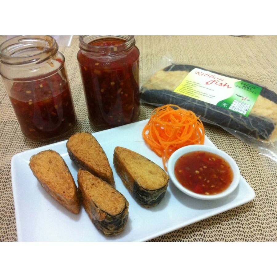 

vegetarian veggieway ribbon fish/ikan kulit tahu rumput laut