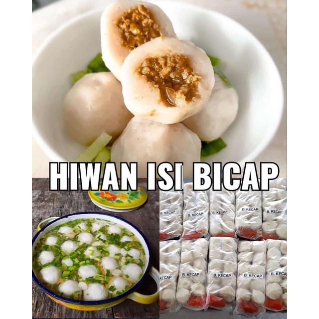 

Hiwan isi babi kecap (isi 10) include kuah & sambal