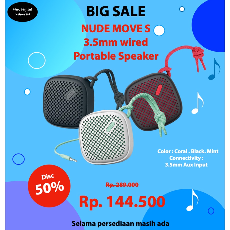 Jual Portable Speaker Nude Audio Mini Type S Indonesia Shopee Indonesia