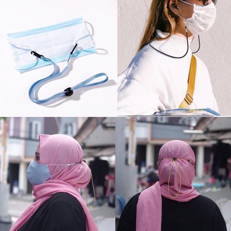 Strap Masker/Tali Masker Korea Wanita dan pria Gantungan Lanyard Kalung Strap Hanging Mask