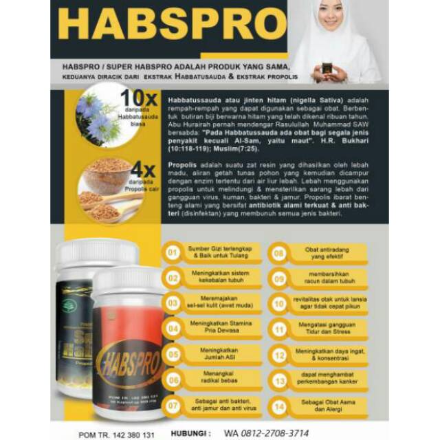 Habspro 1Botol isi 50kapsul