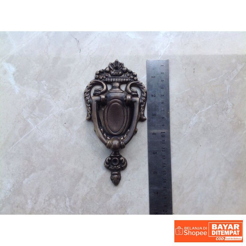 Door knocker / ketukan pintu kuningan antik 014 Termurah