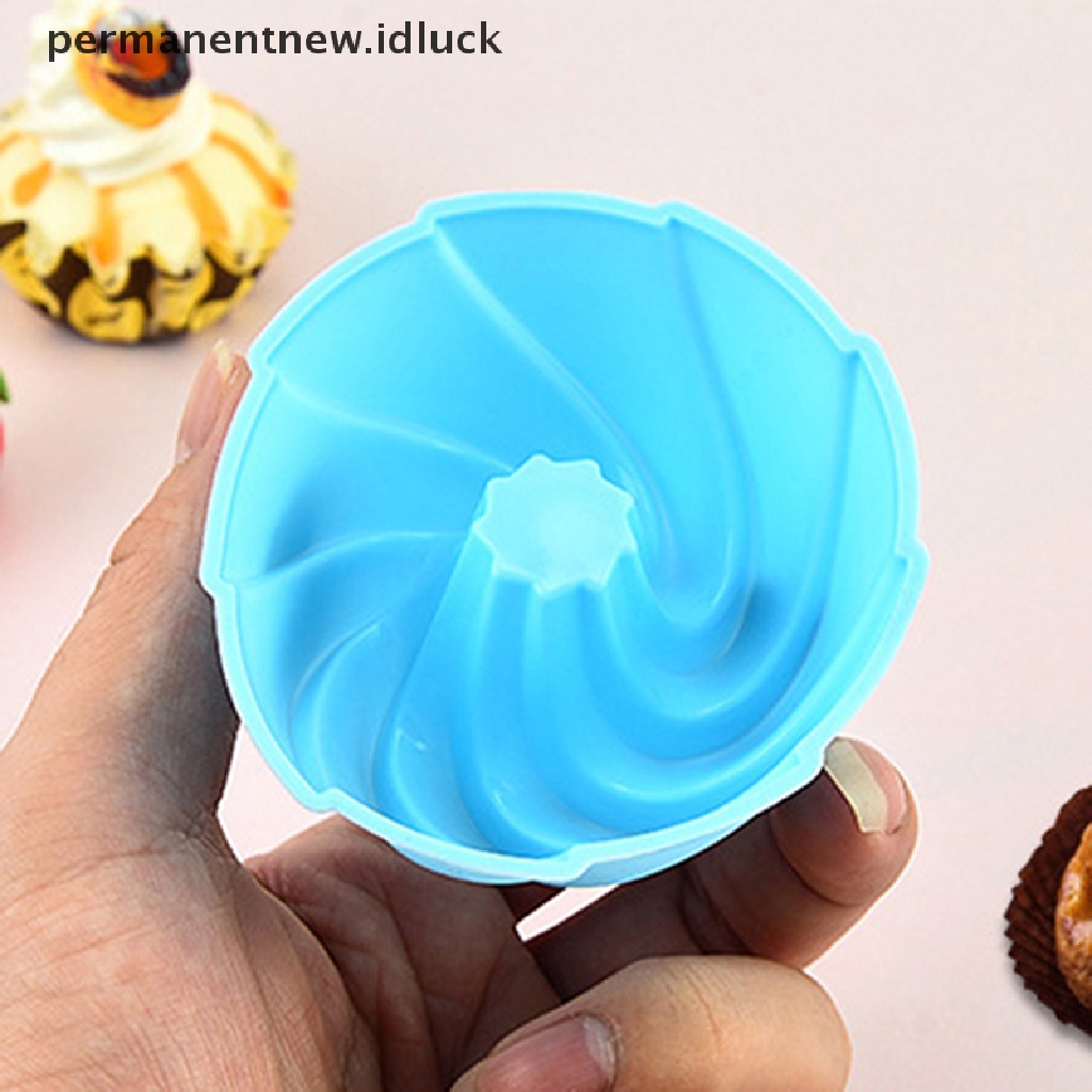 5 Pcs Cetakan Kue Bentuk Spiral Bahan Silikon