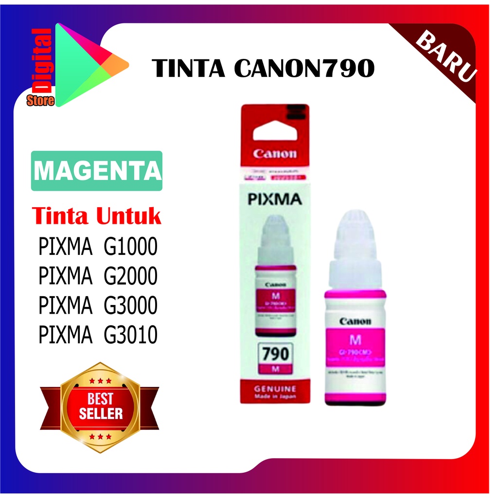 TINTA CANON GI 790 For CANON G1000, G2000, G2002, G3000 PREMIUM(COMPATIBLE)