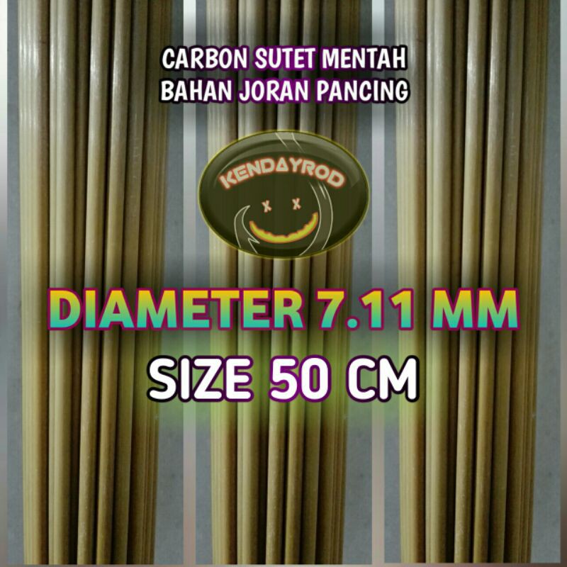CARBON SUTET MENTAH 7.11 MM x 50 CM