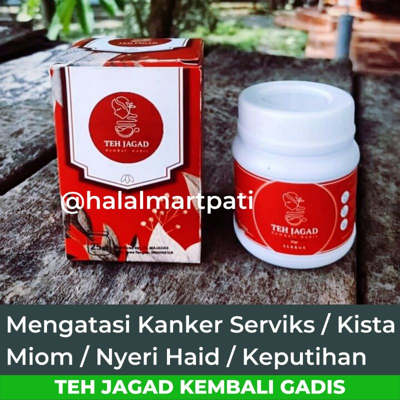 [S-25] Teh Jagad Kembali Gadis Jamu Manjakani Obat Herbal Keputihan Kista Ovarium Miom Kanker Serviks Pelancar Lancar Haid Telat Datang Bulan Detok Pembersih Rahim Promil Cepat Hamil Kewanitaan Perapat Perapet Rapet Miss V Wanita Kewanitaan Perawan Herbal