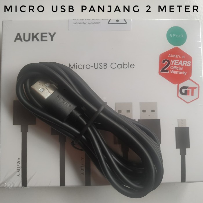 Aukey Kabel Micro USB Fast Charging 2 Meter