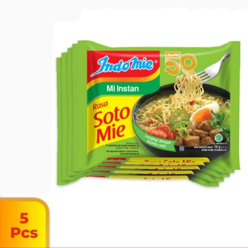 

INDOMIE SOTO MIE isi 5 Pcs