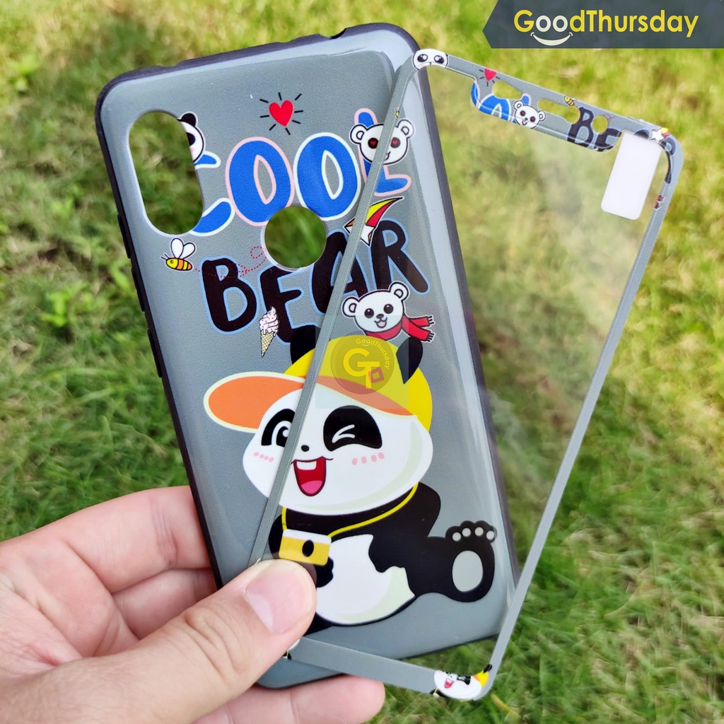 Jual [GT] Xiaomi Redmi 7 - Case 360 + Tempered Glass Motif Karakter