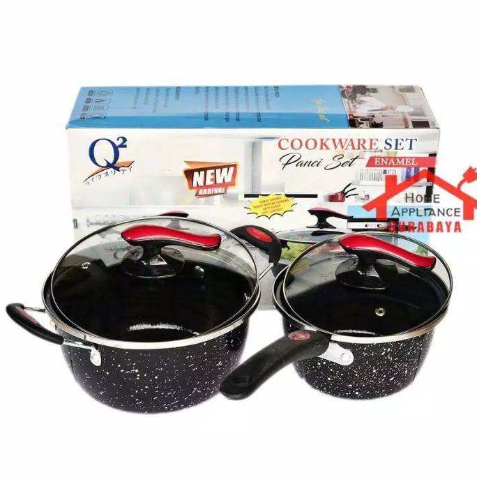 Ready...Ready...Ready...] panci set/Cook ware set enamel