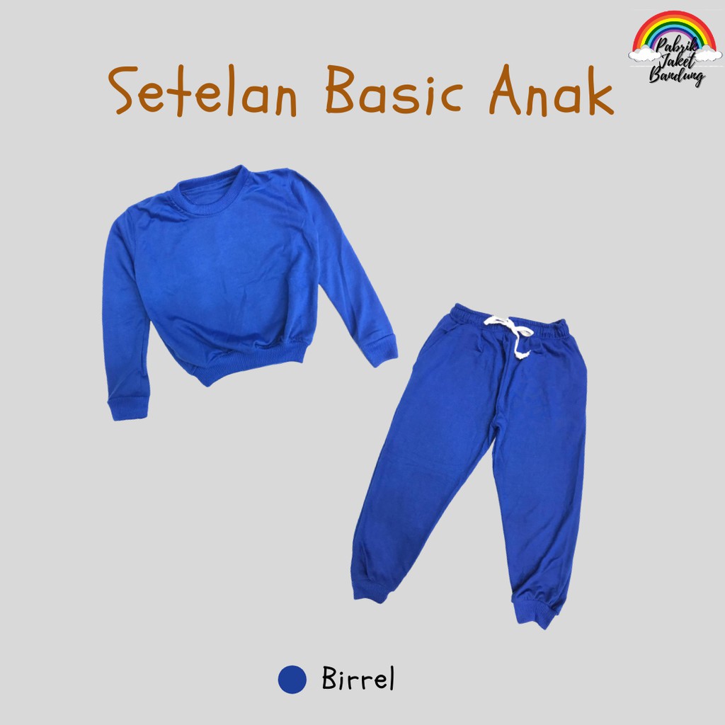 Setelan Basic+Celana JogerAnak II Celana Joger Anak + sweater Basic