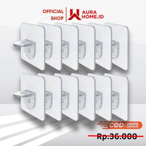 Holder Bracker Siku Penyangga Papan Rak Lemari 10 PCS / Holder Hook Bracket Braket Breket Siku L Pen