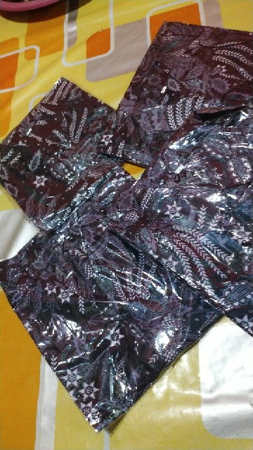 [terbaru]  Batik Couple Keluarga,  Sania Ruffle Ori Ndoro Jowi Dnt Motif Manggar Abu Termurah