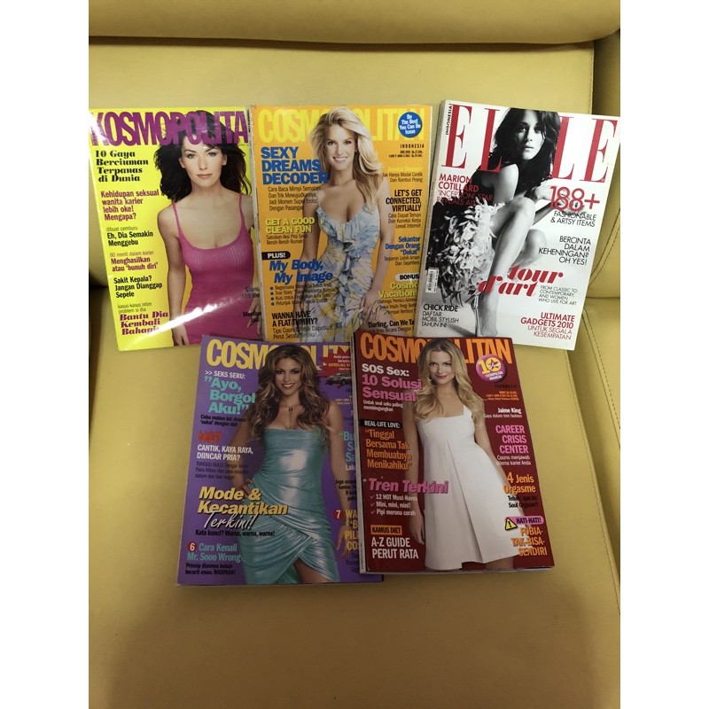MAJALAH LAMA COSMOPOLITAN 5 PCS : 50.000