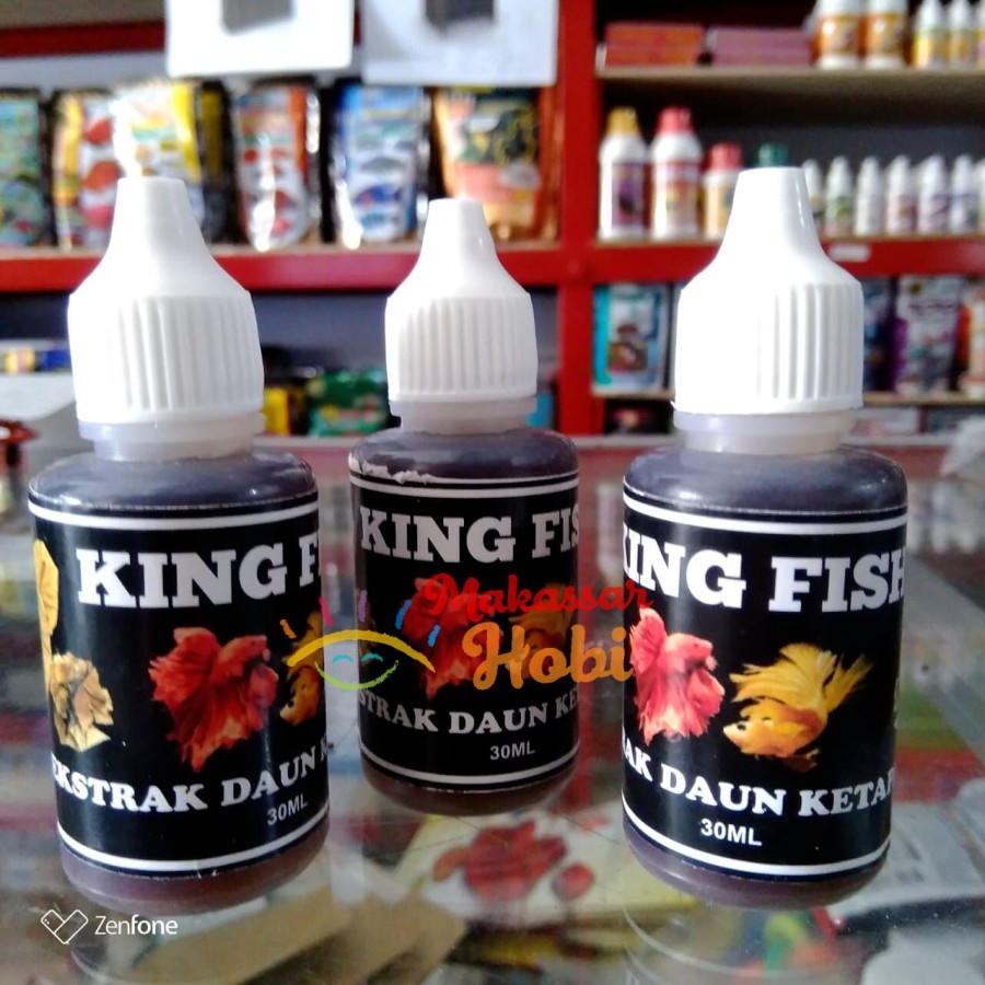 Ekstrak Daun Ketapang Cair 30ml 30 ml Ikan Cupang Hias Extrak Extrac Kering Merah Laut Extra Aquarium