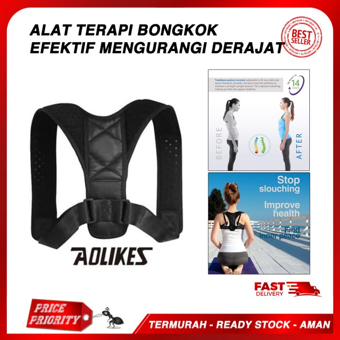 Alat Terapi Alat Terapi Anti Bongkok Tulang Perbaiki Postur Badan Punggung Bungkuk(G8U8) Alat Pijat 