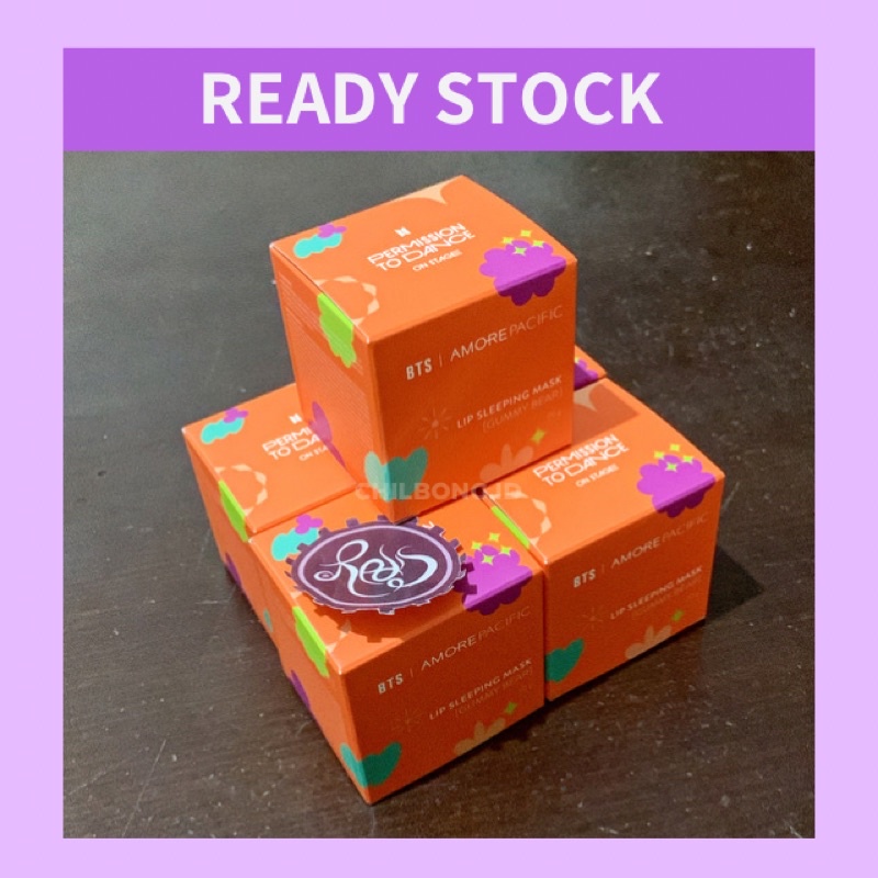 READY STOCK_ BTS x Amore Pacific Laneige Lip Sleeping Mask (Hanya Lip mask saja NO POB Postcard)