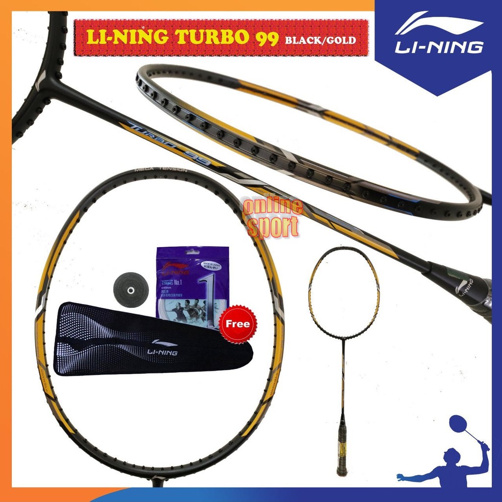 LINING Turbo 99 Raket Badminton LINING Turbo 99 (Free : Tas + Senar No 1)