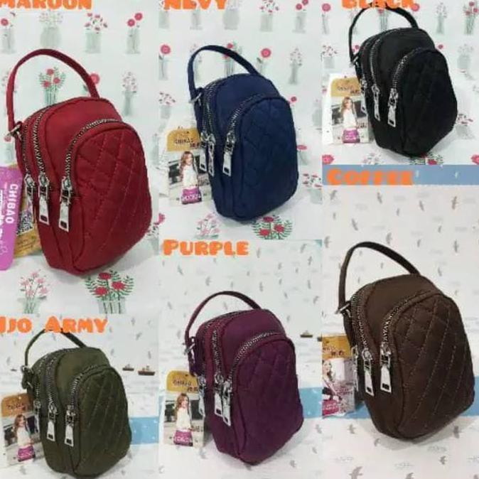 TAS SELEMPANG CHIBAO BORDIR Mini 3Slet CB8182