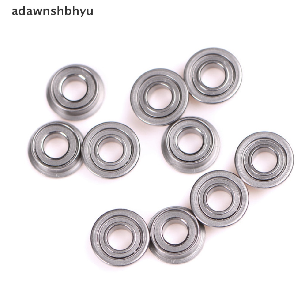 Adawnshbhyu 10PCS MF63zz Bantalan Bola Bergelang Ganda Logam Mini (3mmX6mmX2.5mm)