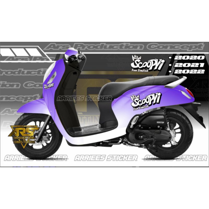 Decal Sticker All New Scoopy 2022 Fullbody Custom Scoopy New Prestige 2020 s/d 2022 Custom Scupy New