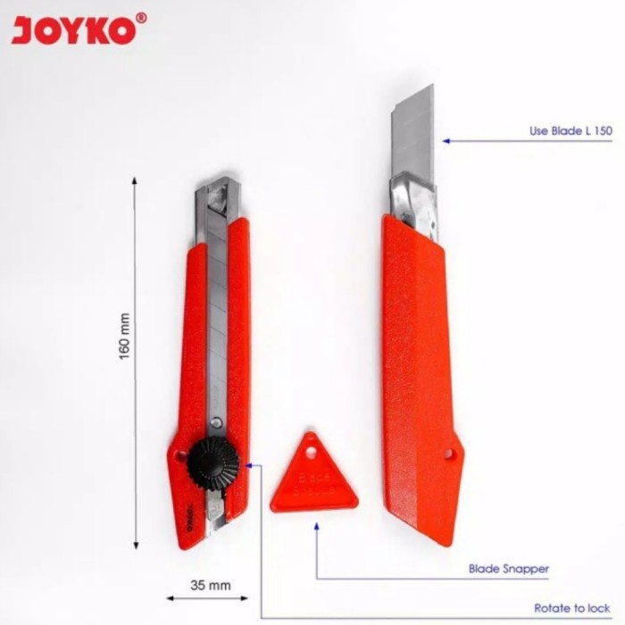 

Gilaa!!! Pisau Cutter Joyko Besar/ Cutter / Pisau Potong Kertas / Murah