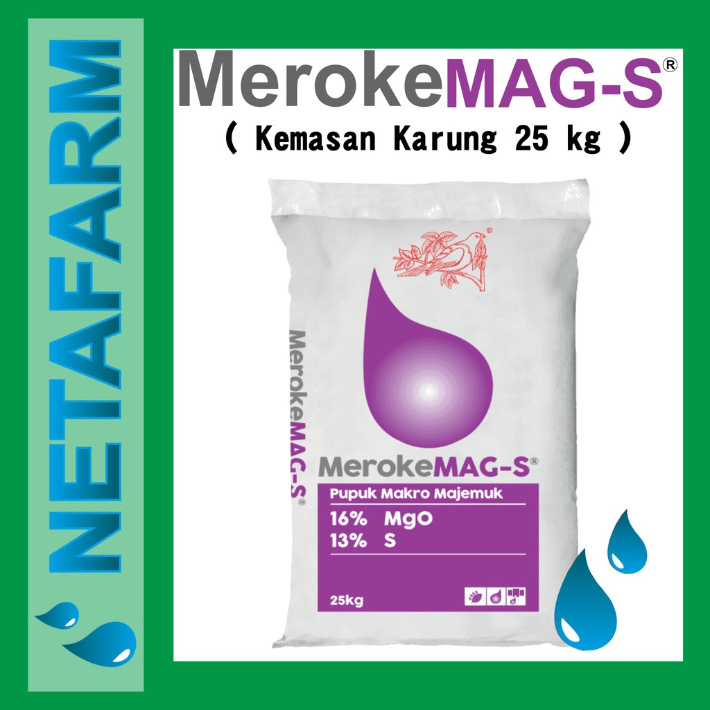 Pupuk Meroke Mag - S kemasan pabrik karung 25 kg