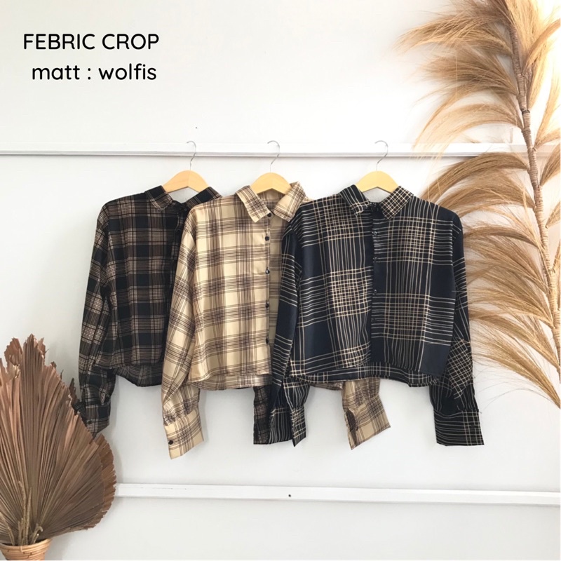 COD KEMEJA WANITA MOTIF BUNGA BAHAN CRINCKEL PREMIUM / ATASAN CEWEK CROP LENGAN PANJANG TARTAN / KEMEJA CROP TARTAN / KEMEJA TARTAN OVERSIZE / NUMMA TARTAN CROP