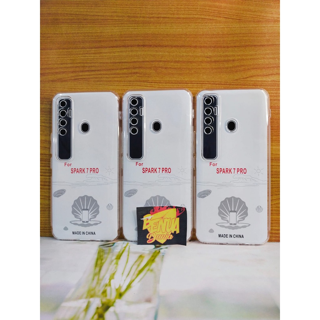 CASE TECNO SPARK 7 PRO SOFCASE CLEAR HD PREMIUM CASE TECNO SPARK 7 PRO - BENUA DUNIA