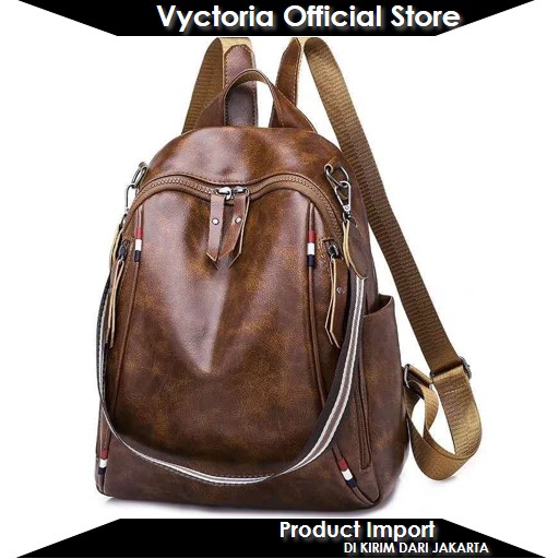 (COD) Vyctoria VOS994 Tas Ransel Wanita Import Backpack Stylish Terbaru B4526 LT1379 CR7174 BQ2507 2