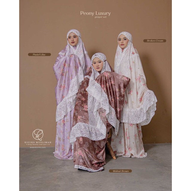 Mukena Peony Luxury Kiciks Muslimah