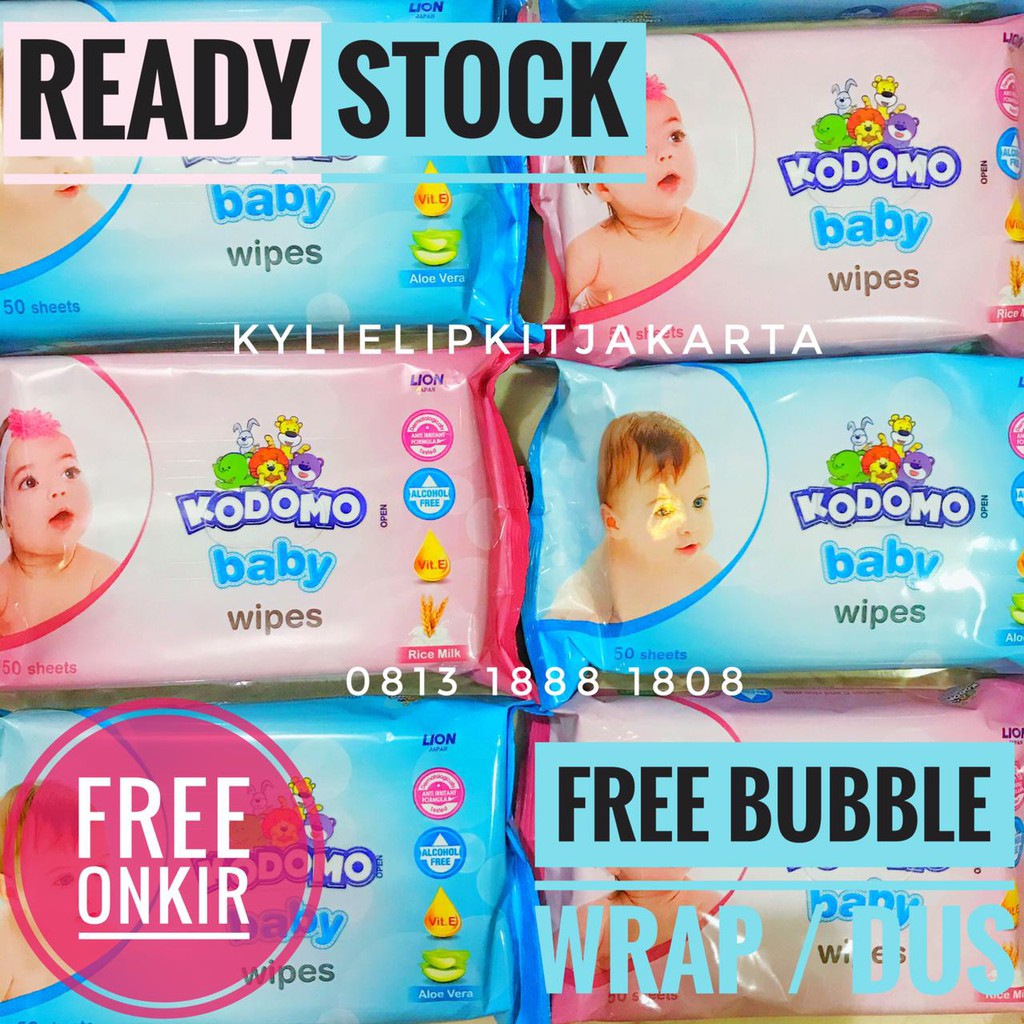 [BUY 1 GET 1] Tisu Basah NUVO Antiseptik Wipes Kodomo Baby Wipes 50 sheets Tissue Tisue Tissu Bayi Mitu Cussons Paseo