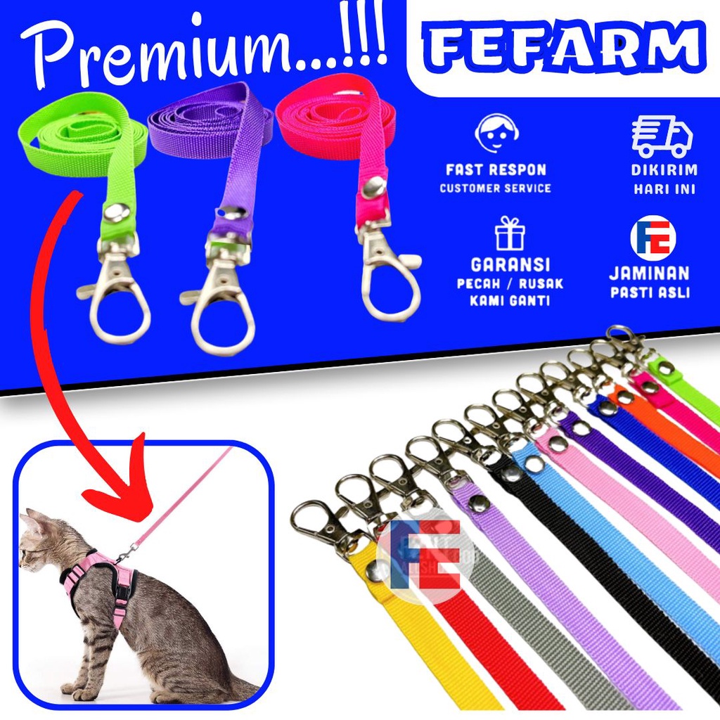 Tali Tuntun Kucing Panjang 120cm Polos FEFARM