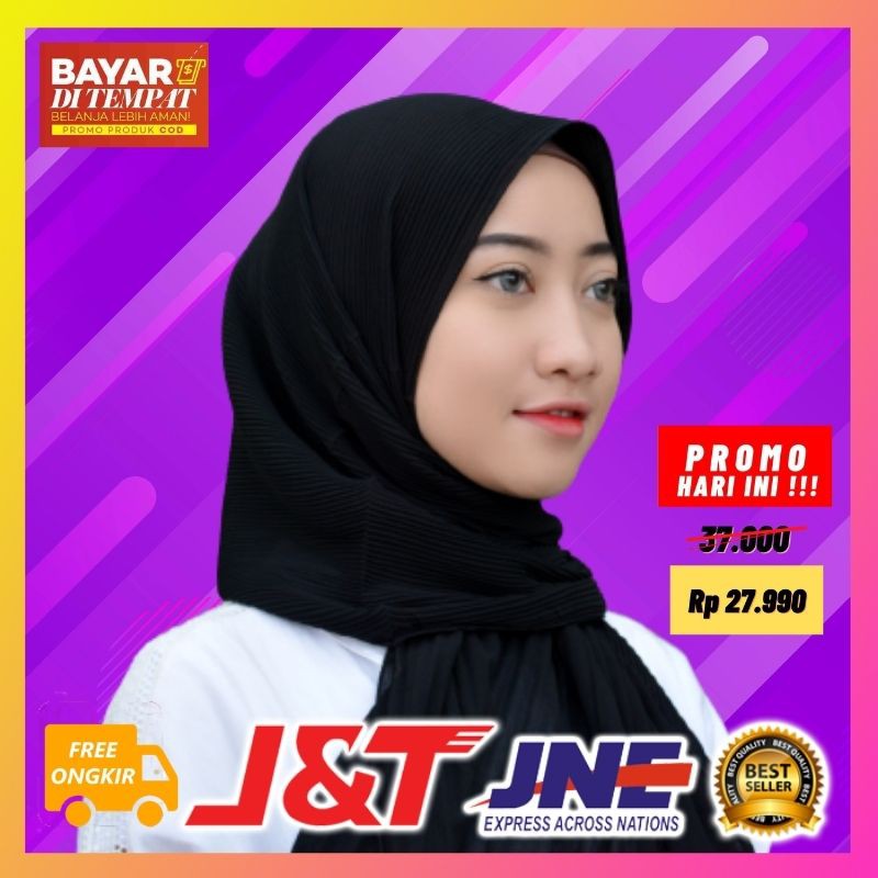 Pashmina Plisket Premium Pashmina Plisket Full Plisket Tanpa Garis Tengah Pashmina Plisket Premium