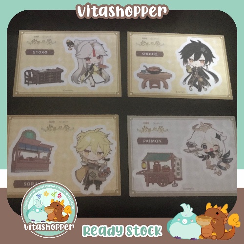 Genshin Impact X Sweet Paradise (Suipara) - Zhong li Set Sticker