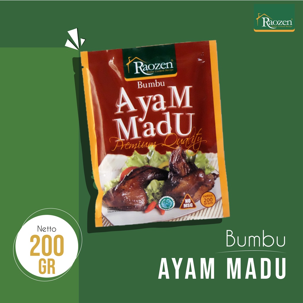 

Raozen Bumbu Masakan Ayam Madu Sachet 200gr