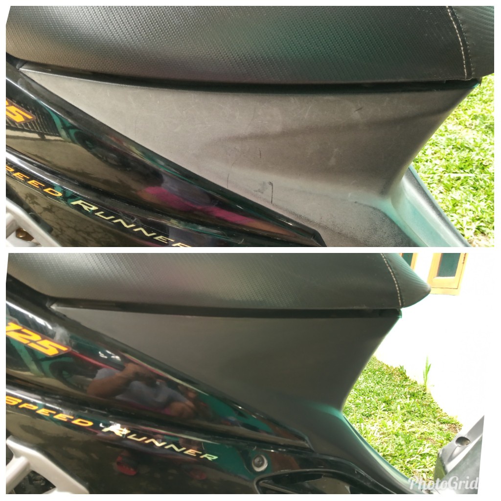 Penghitam Body Motor Permanen - Penghitam Body Plastik Kasar Kusam  Motor dan Mobil - Trim Restorer Paling Ampuh