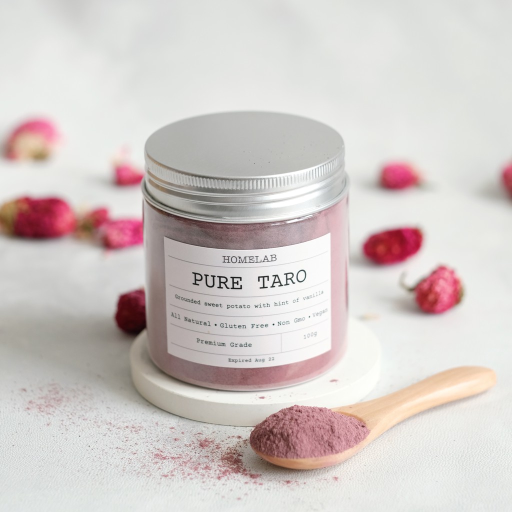 3x Pure Taro Premium - 100g / 3 Toples Bubu... 5
