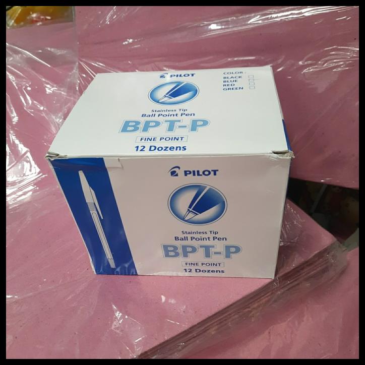 

Pulpen Pilot Bpt-P Ball Point Hitam Merah Biru 1 Gross Isi 144 Buah